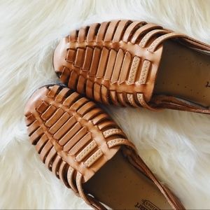 Leather Huarache Sandals